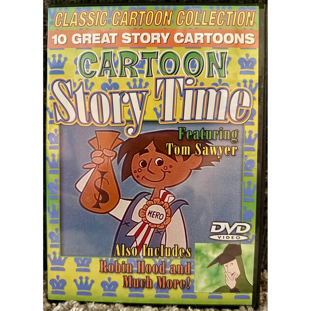 PC Treasures Cartoon Story Time DVD Kids 10 Tales